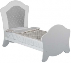 Дитяче ліжко Micuna Alexa BIG Relax White-Silver 140x70см МДФ / бук
